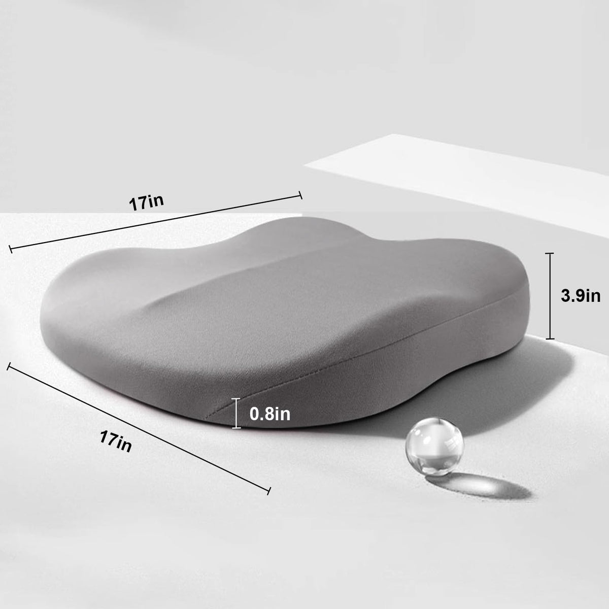 Verhogend Zitkussen Memory Foam Auto Ergonomisch Stoel Ondersteuning Comfort Rijden Autostoel Zitverhoger | Sulvida