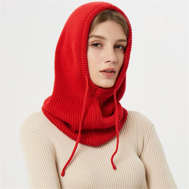 Gebreide Wintermuts met Verstelbare Capuchon – Warme Beanie voor Herfst en Winter | Sulvida