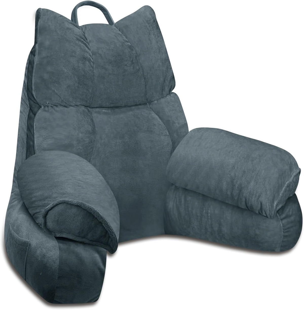 Rugsteun met Memory Foam Armkussens voor Lezen Gaming Bedhoofdkussen Loungestoel Stevig Ergonomisch Comfortabel | Sulvida