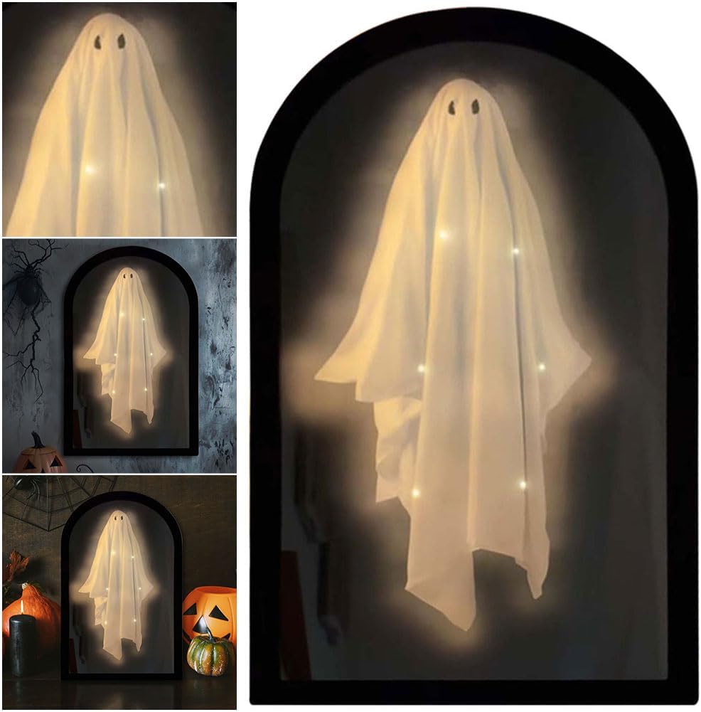 Holografische Spookspiegel Wanddecoratie 35x20cm – Halloween Illusie Effect Spiegeldecoratie voor Enge Sfeer | Sulvida