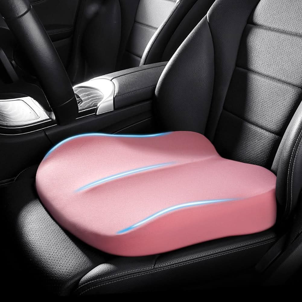 Coussin rehausseur de voiture en mousse à mémoire de forme, coussin ergonomique pour une posture et un confort d’assise optimaux en voiture | Sulvida