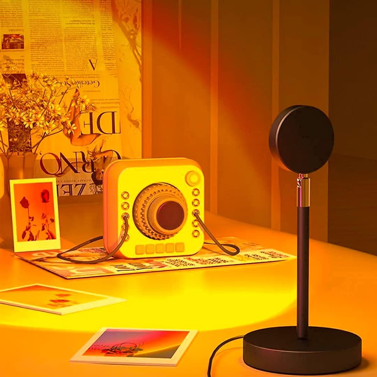 Zonsondergang Sfeerverlichting met 13 Kleuren Lichtmodi LED Projectielamp 360° Draaibaar Avondverlichting voor Woonkamer Slaapkamer | Sulvida