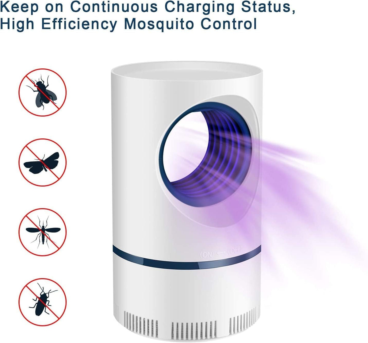 UV-Insectenval voor Binnen en Buiten Elektrisch met Zuigfunctie Muggenval Vliegenval Chemievrij Energiezuinig | Sulvida