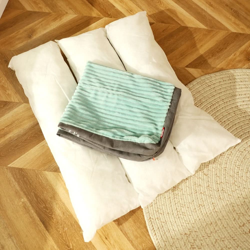 Orthopedisch Hondenmand Rond Wasbaar Grijs Groen Kleine tot XL Honden Antislip Warmte Comfortabel Stevig | Sulvida