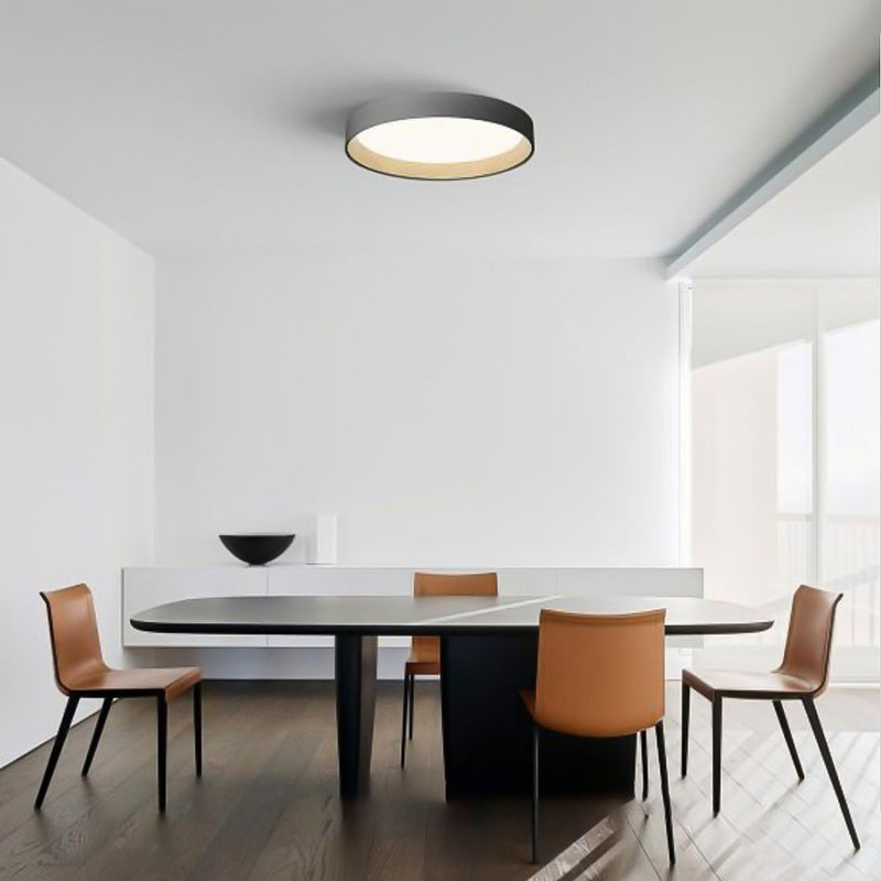 Moderne Ronde Plafondlamp LED Metaal Acryl Dimbaar Minimalistisch Design Wit Grijs Zwart Slaapkamer Woonkamer | Sulvida