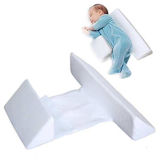 Driehoekig Verstelbaar Zijligkussen Baby Memory Foam Ademend Anti-Kantelkussen Veilig Slapen 0-12 Maanden | Sulvida