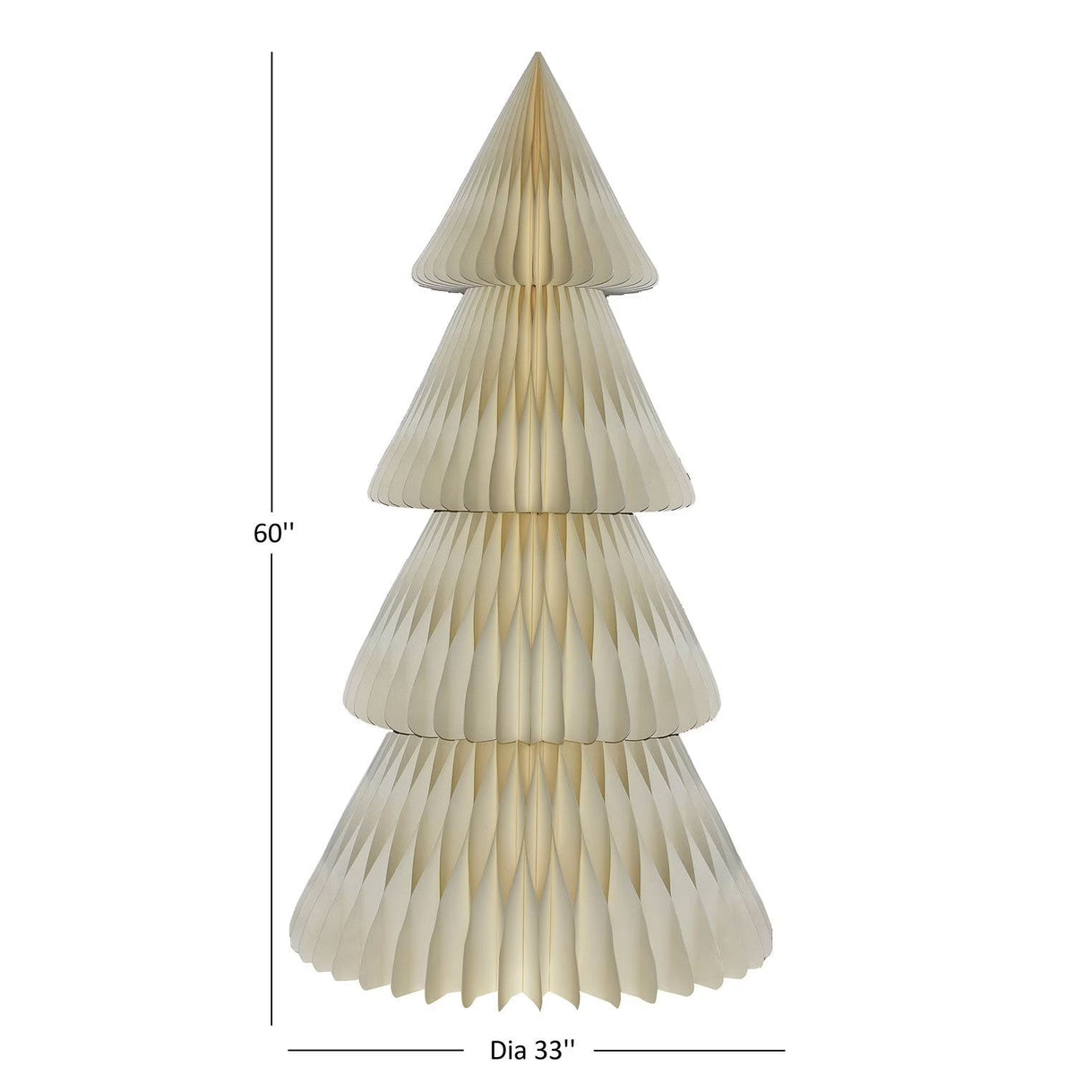 Arbre décoratif en papier 30 cm pliable à structure alvéolée, décoration de fête pour table, mur ou vitrine | Sulvida
