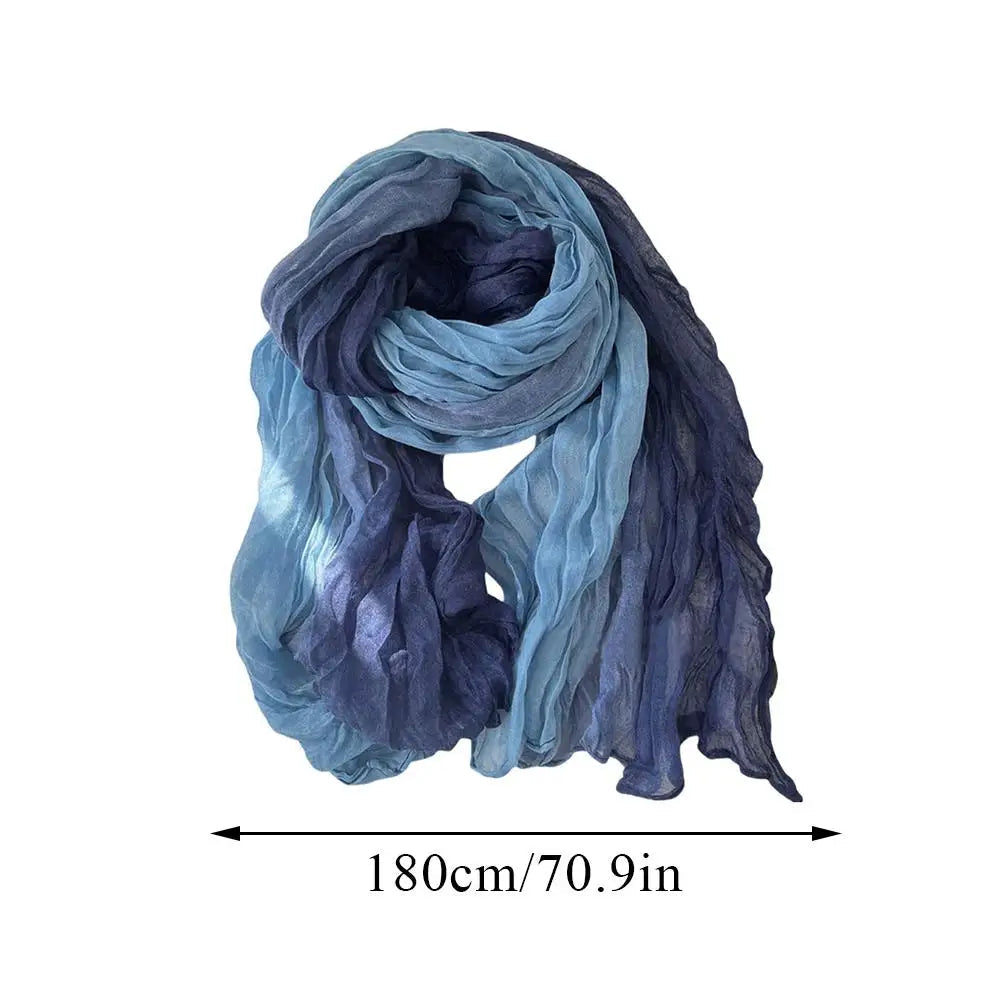 Katoenen Sjaal met Zacht Verloop Dames Wintersjaal Lichtgewicht Ademend Warme Omslagdoek 180x90cm Stijlvol | Sulvida
