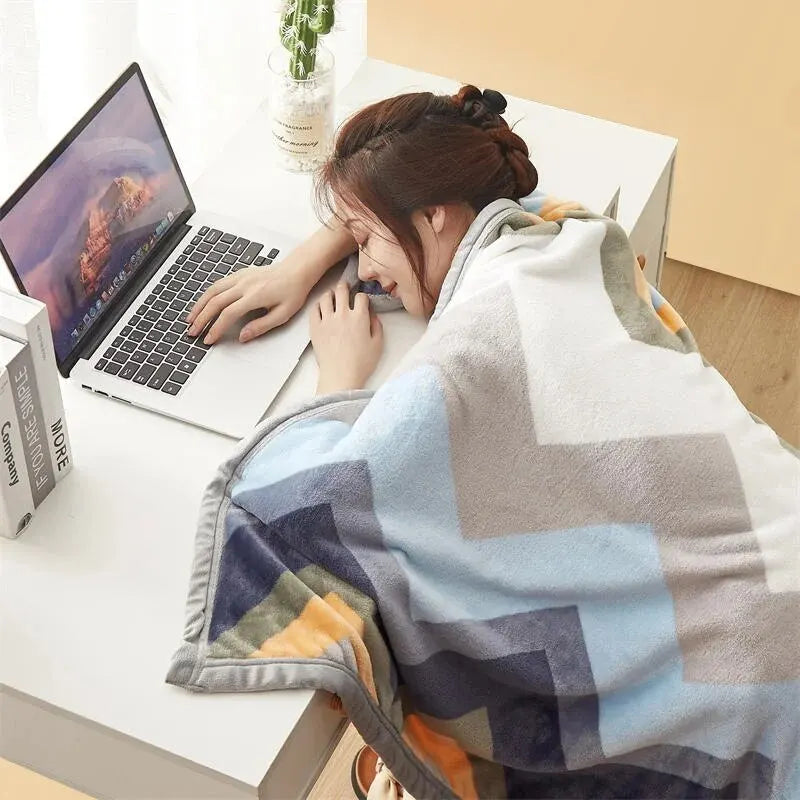 Dikke Fleece Plaid FleeceVarm Effen Warm Winter Fleecedeken Woonkamer Bank Bed Eenkleurig Donzig Zacht | Sulvida