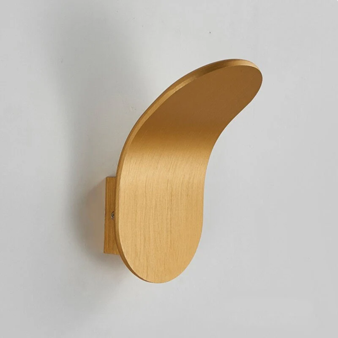 Golvende Wandlamp LED Hal Slaapkamer Woonkamer Zwart Wit Goud Champagne Metaal Scandinavisch Interieur Design | Sulvida