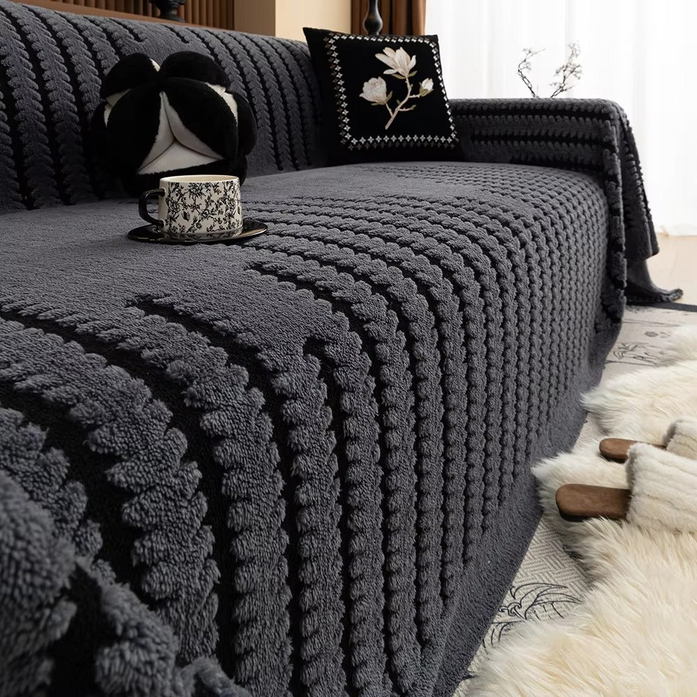 Gevoerde bankhoes met getuft patroon voor warmte en bescherming zitmeubel vintage interieur stijlvol | Sulvida