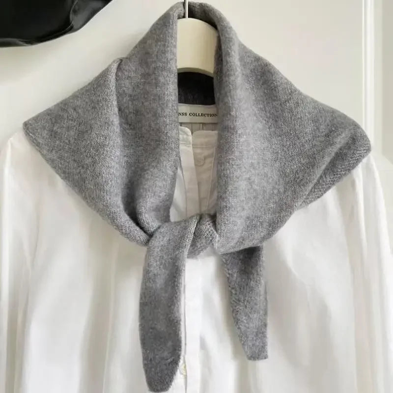 Gebreide Driehoekige Sjaal Dames Winter Zachte Warmte Stijlvol Ontwerp Comfortabel Herfst Koud Weer Accessoire | Sulvida