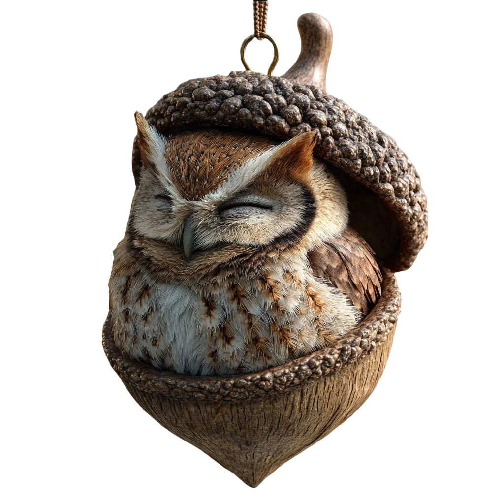 Decoratieve Hanger Eikel Dromen Natuurlijke Bosdieren Uil Konijn Vos Egel Eekhoorn Kardinaal Hanger Decoratie | Sulvida