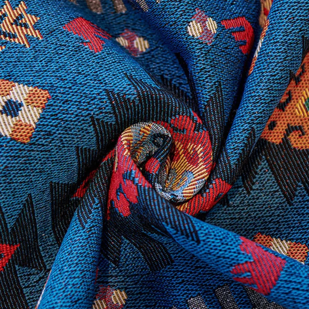 Boho Bankhoes Jacquard Vintage Patroon Geometrisch Katoen Linnen Bescherming Huisdier 180x130 tot 180x340 | Sulvida
