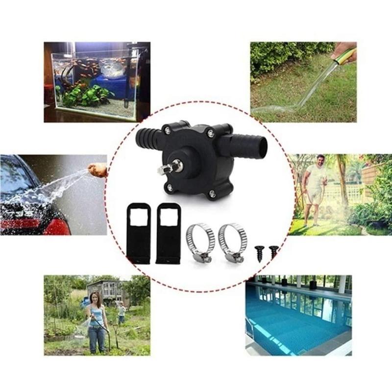 Waterpompadapter voor Boormachine Draagbaar Waterpomp Transfer Systeem Vloeistofpomp Tuinbewatering Vat | Sulvida