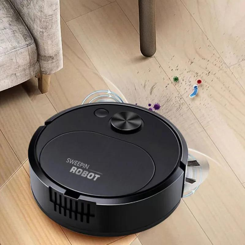 Robot aspirateur autonome 3-en-1 : aspiration, balayage et lavage, navigation intelligente, assistant ménager, filtre HEPA | Sulvida