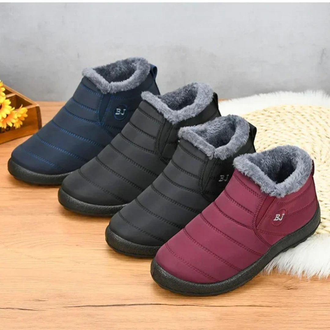 Waterdichte Dameslaarzen Winter Warm Gevoerd Platte Zool Comfortabel Wandelen Sneeuw Regen Outdoor Dames | Sulvida