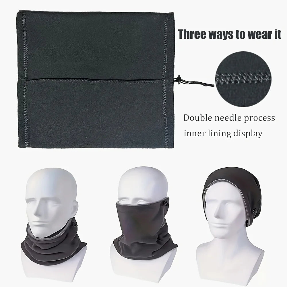 Fleece Bivakmuts Gezichtsmasker Nekwarmer Wintersport Outdoor Skiën Snowboarden Thermisch Warm Winddicht | Sulvida
