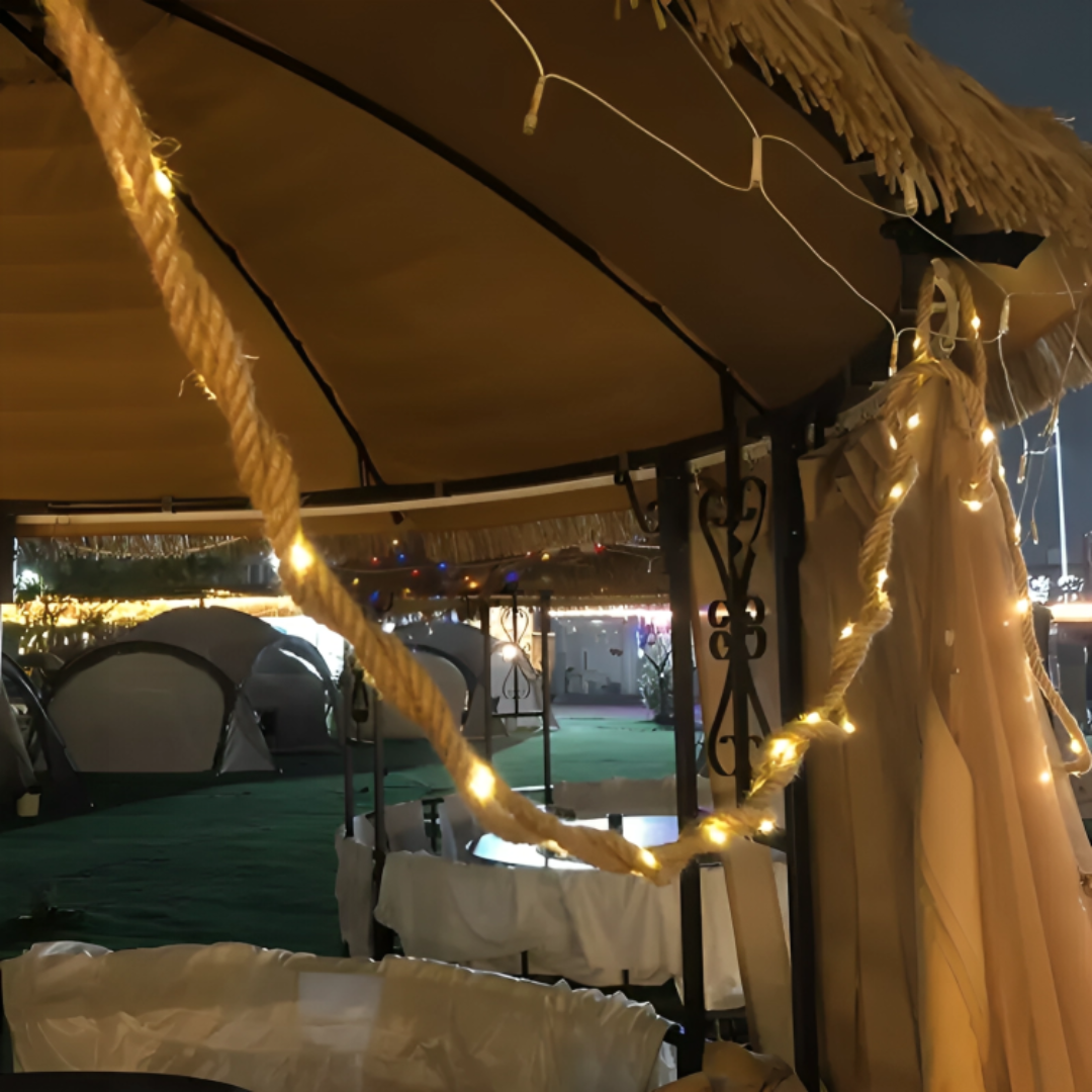 Guirlande lumineuse solaire LED sur corde pour jardin, éclairage d'ambiance extérieur, 5m 10m, blanc chaud, étanche, suspension décorative pour terrasse et jardin | Sulvida