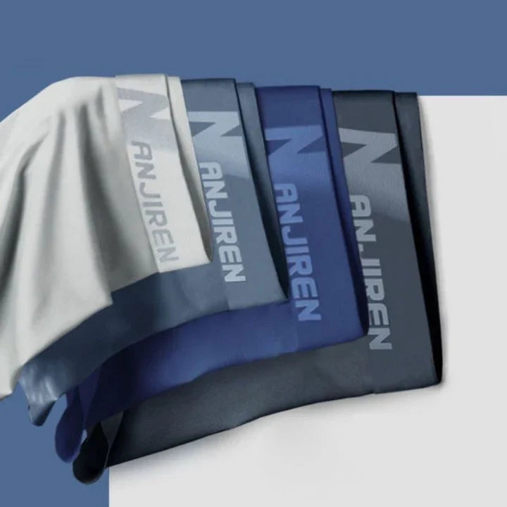 4-Pack Ademende Herenboxers Vochtafvoerend Comfort Stretch Onderbroek Dagelijks Gebruik Multipack Set | Sulvida