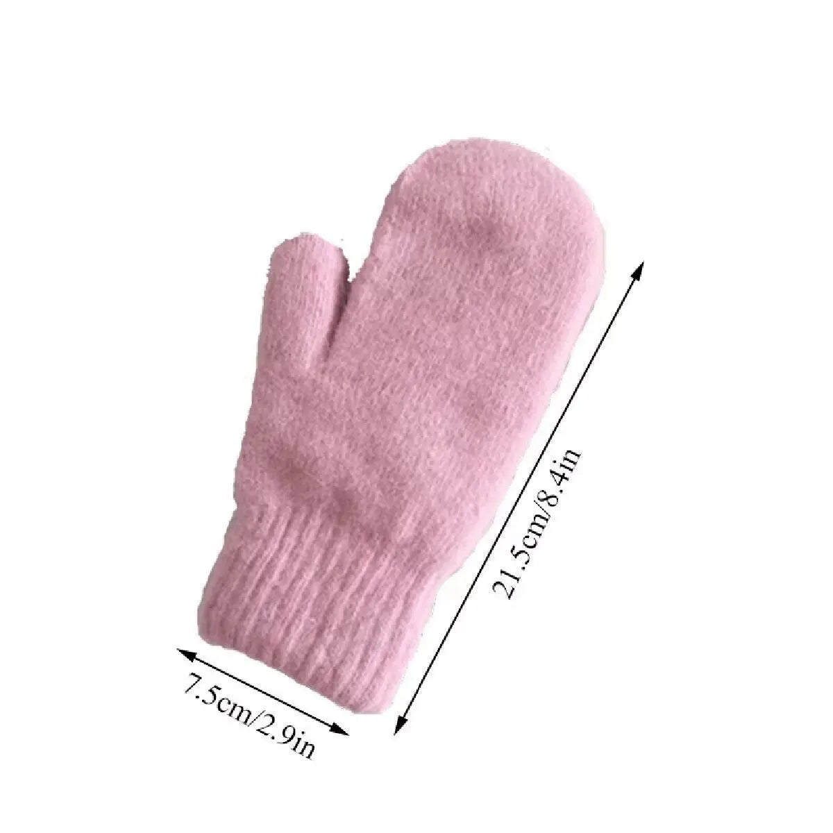 Gebreide Wanten Winter voor Dames – Zachte Fleece Handschoenen met Imitatiebont – Warme Vingerloze One Size | Sulvida