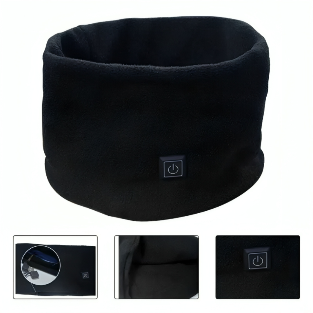 Verwarmbare Neksjaal USB-C met 3 Temperatuurstanden Polarfleece Nekwarmer voor Optimale Hals en Nek Verwarming | Sulvida