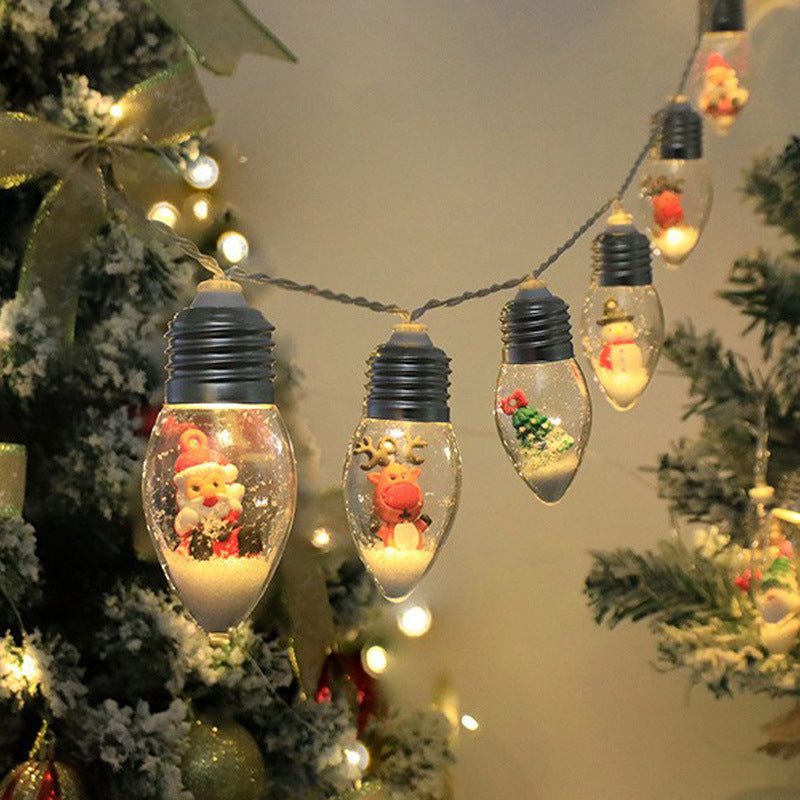 LED Lichtslinger Kerstfiguren met 10 Lampjes 1,5-2 Meter Kerstversiering Warmwit USB Sfeerverlichting Binnen | Sulvida