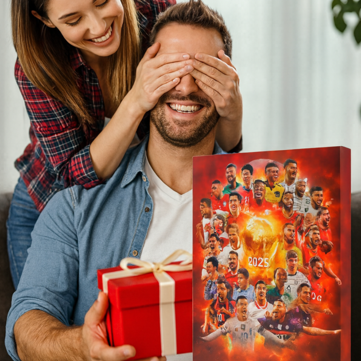 Voetbalkalender met 24 Verrassingen voor December Feestdagen Kinderen Voetbalfans Speelgoed Adventsperiode | Sulvida