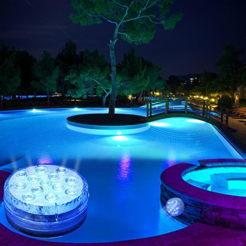 Onderwaterlamp met afstandsbediening LED licht waterdicht met zuignap zwembad verlichting 13 kleuren | Sulvida
