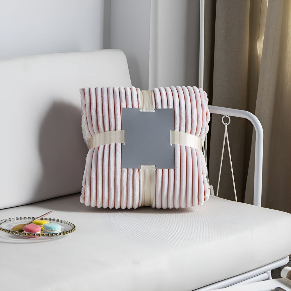 Dubbelzijdige Sherpa Plaid Gestreept met Fleece – Zacht Warm Dekbed voor Bank Bed Sofa Woonkamer en Lounge | Sulvida