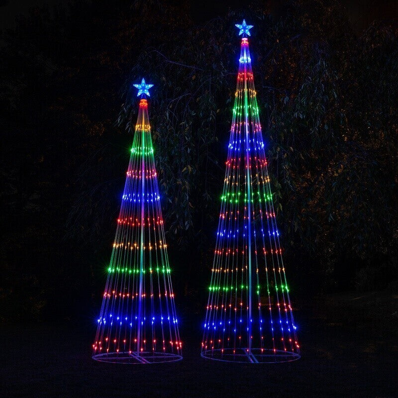 Kerstverlichting Boom LED Meerkleurig Buiten Lichtshow Animatie 150 LED IP44 Waterbestendig Tuin Decoratie | Sulvida