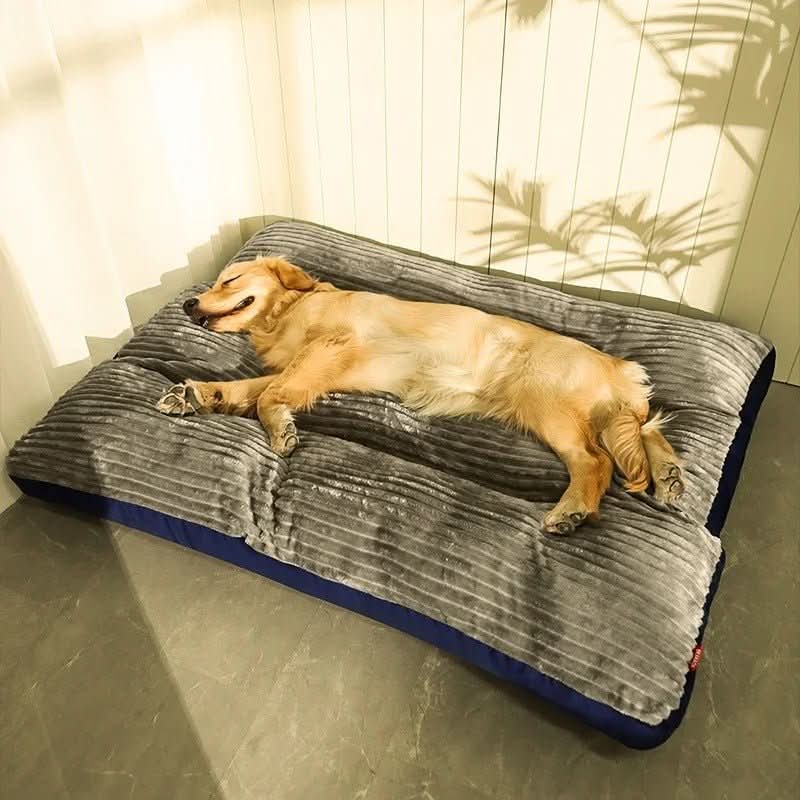 Orthopedisch Hondenkussen Pluche Mand Grijs Lichtgroen Gelenkondersteunend Rustgevend Comfort Hondenmand | Sulvida