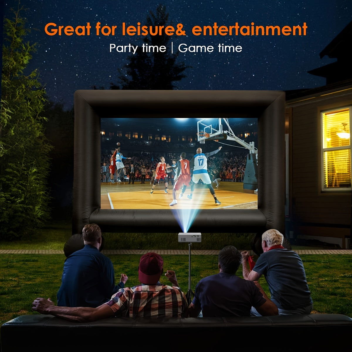 Compacte Mini Beamer 3000 Lumen Draagbare Projector HDTV USB Thuisbioscoop Outdoor Film Projectie Systeem | Sulvida