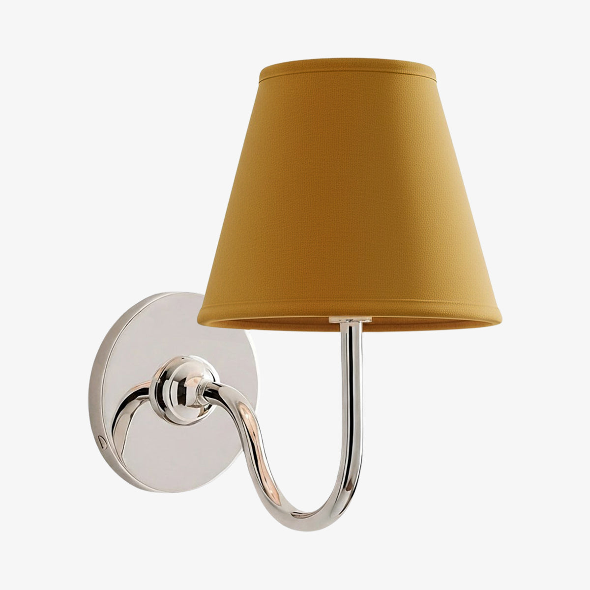 Wandlamp Linnen Kap Messing Armatuur Plissé of Glad Stof E12 Fitting Hardwired Decoratieve Verlichting | Sulvida