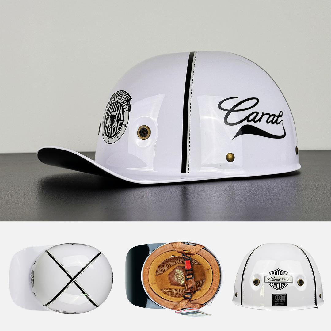 Motorhelm Half-Cap Baseballstijl ABS EPS Gecertificeerd Bescherming Dagelijks Gebruik Stadsritten Scooter Motor | Sulvida