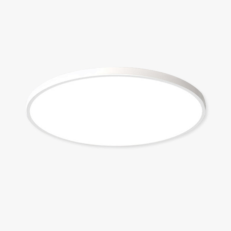 Ronde LED Plafondlamp Zwart Wit Ultra Plat 23cm 27cm 37cm Acryl Badkamer Keuken Hal Modern Sfeervol Energiezuinig | Sulvida