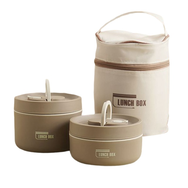 Thermos lunchbox RVS 420ml 620ml voor warme maaltijden onderweg geïsoleerd lekvrij lunchpot voedselcontainer | Sulvida