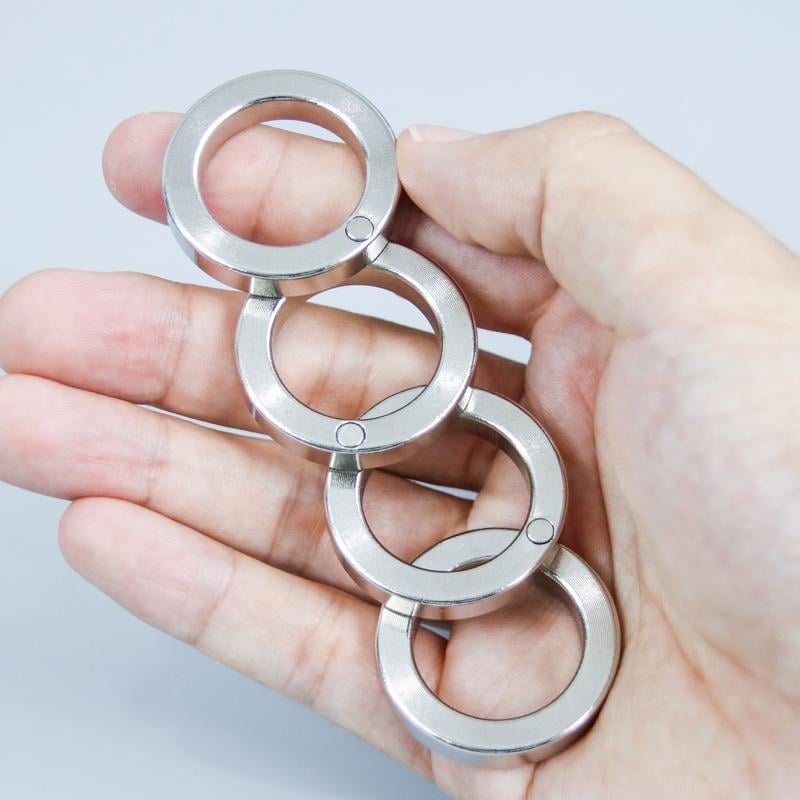 Opvouwbare Vingertrigger Ring Metaal Zwart voor Stressverlichting Focusverbetering Rust en Ontspanning | Sulvida