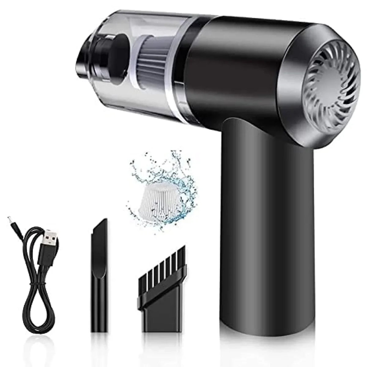 Compacte draadloze handstofzuiger 120W USB-oplaadbaar voor auto bureau toetsenbord thuiskantoor schoonmaak | Sulvida