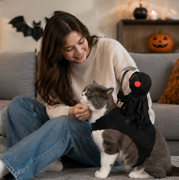 Huisdier Ridder Kostuum Halloween – Grappig Verkleedpak voor Hond en Kat met Capuchon en Middeleeuwse Krijgerslook | Sulvida