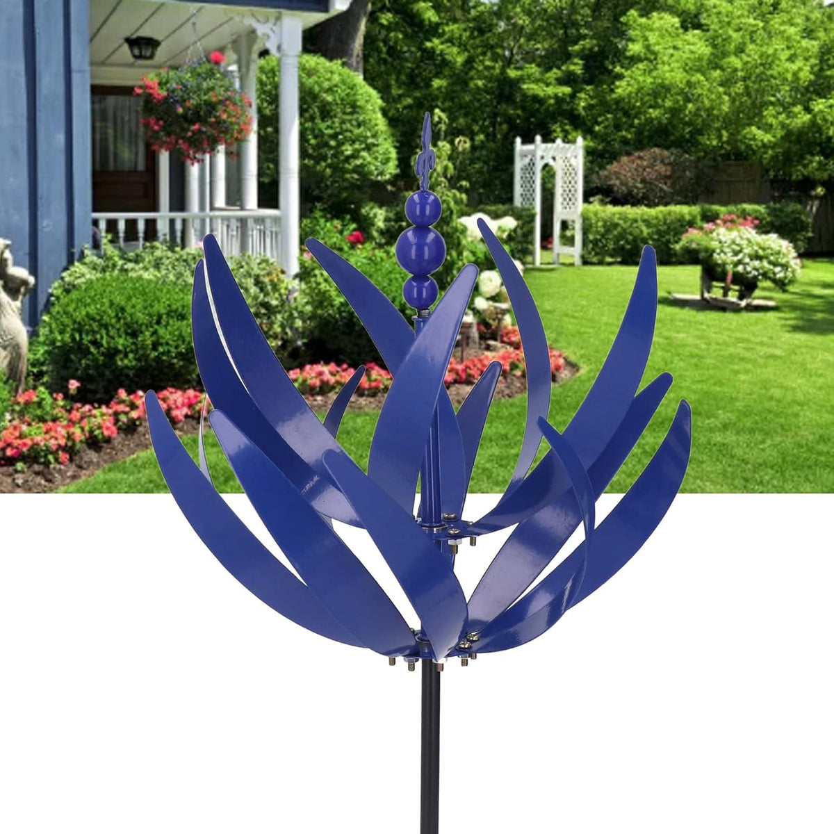 Metalen Tuinwindspel Draaibaar Kinetisch 3D-Design Voor Tuin Balkon Terras Duurzaam Weerbestendig Decoratief | Sulvida