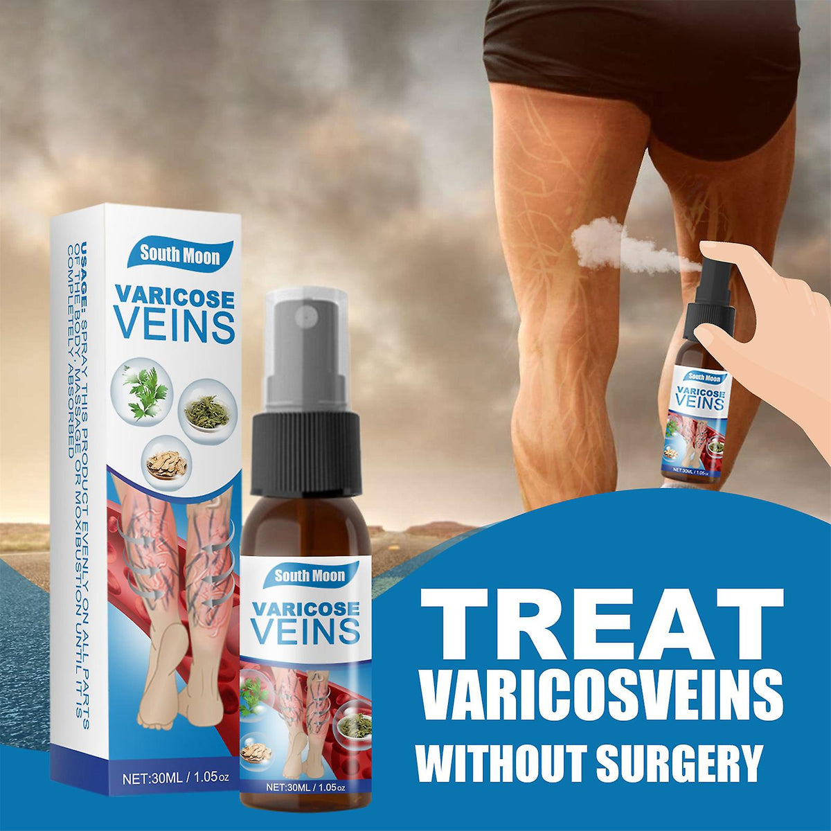 Verzorgende Benenspray 50ml voor Mooie Gladde Huid Hydraterende Huidverzorging Body Care Crème Bodylotion | Sulvida