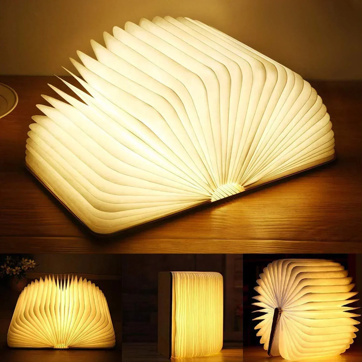 LED Tafellamp Boekvorm Oplaadbaar Draagbaar USB Decoratief Lichtobject met Dimmer Sfeerverlichting Leeslicht | Sulvida