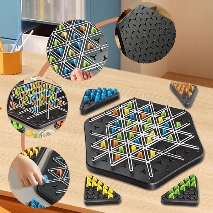 Rubber Band Puzzle Game – Strategisch Denkspel met Elastiekjes en Pinnen voor Kinderen en Volwassenen – Educatief Gezelschapsspel voor Logica en Probleemoplossend Denken | Sulvida