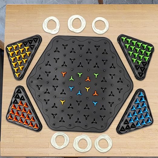 Rubber Band Puzzle Game – Strategisch Denkspel met Elastiekjes en Pinnen voor Kinderen en Volwassenen – Educatief Gezelschapsspel voor Logica en Probleemoplossend Denken | Sulvida