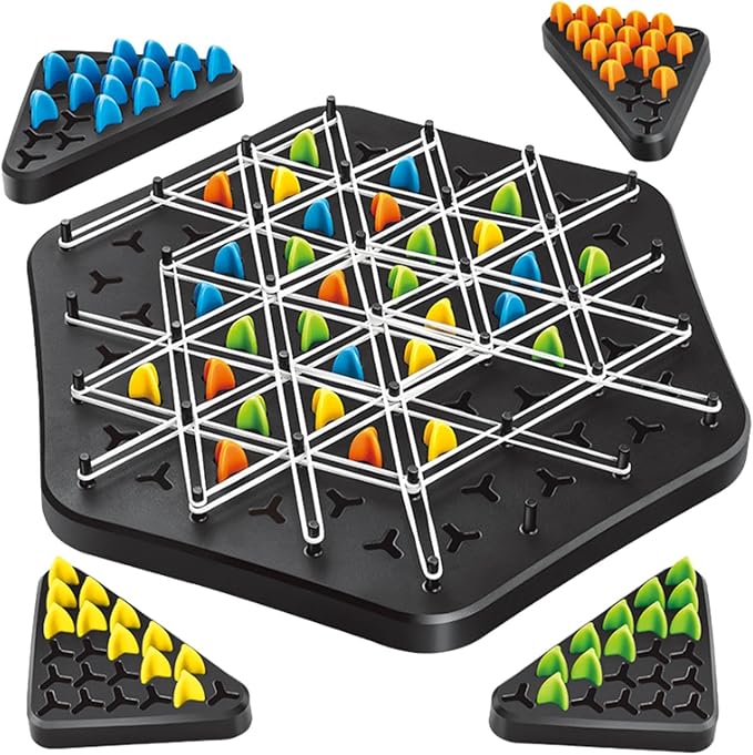 Rubber Band Puzzle Game – Strategisch Denkspel met Elastiekjes en Pinnen voor Kinderen en Volwassenen – Educatief Gezelschapsspel voor Logica en Probleemoplossend Denken | Sulvida