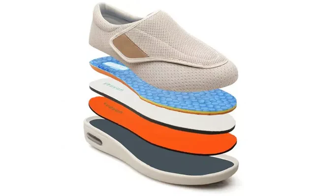 Diabetische Schoenen voor Gezwollen Voeten met Orthopedische Steun en Ademende Voering Aanpasbaar Comfortabel Wandelschoenen voor Dames en Heren | Sulvida