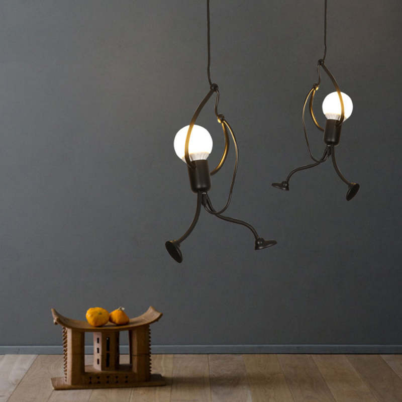 Hanglamp Figuur Metaal Zwart Wit LED E27 Woonkamer Eetkamer Slaapkamer Modern Design Plafondverlichting | Sulvida
