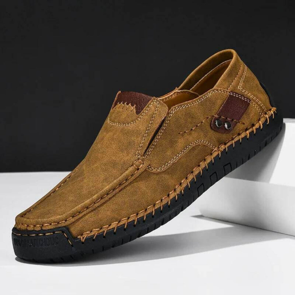 Orthopedische Instapschoenen Heren met Boogsteun Antislip Ademend Canvas Loafers voor Dagelijks Gebruik | Sulvida