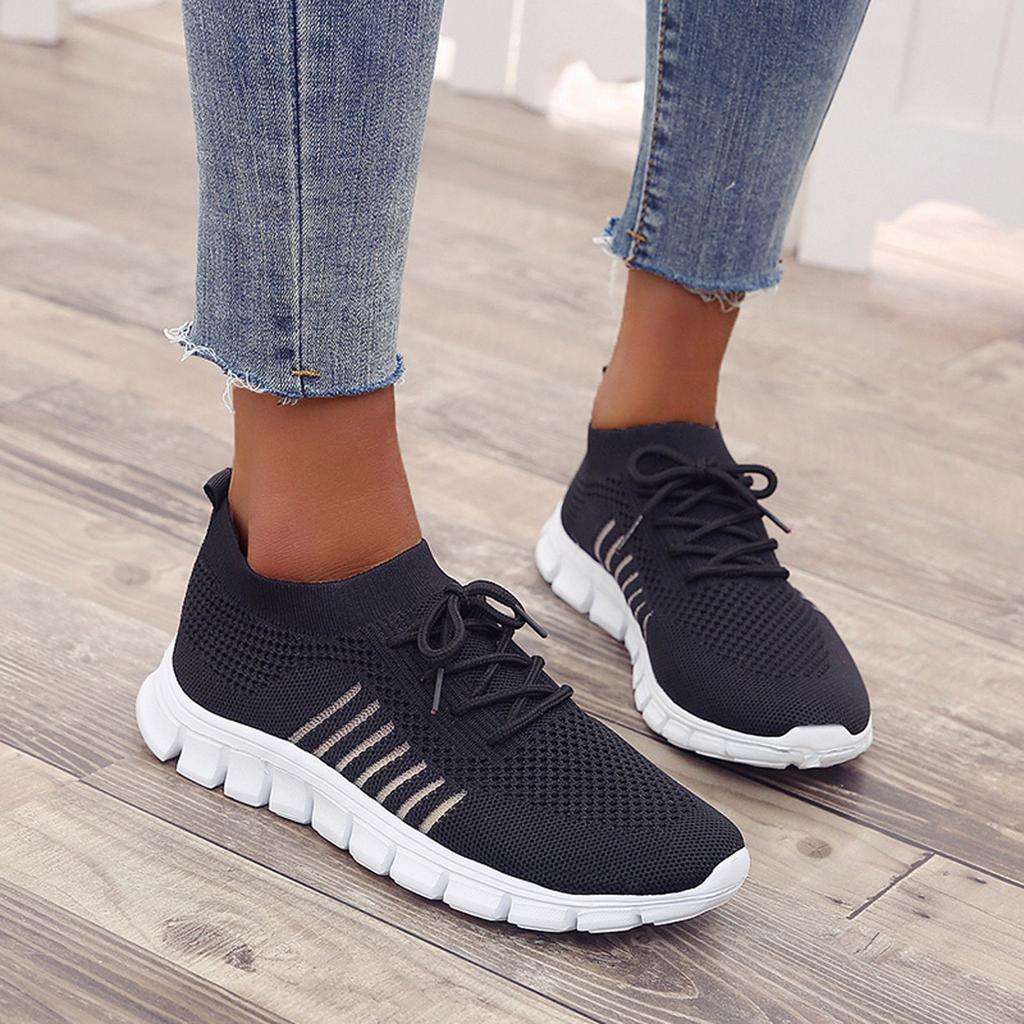 Orthopedische Dames Sneakers Mesh Ademend Lichtgewicht Sportschoenen Casual Dagelijks Comfort Turkooijs Roze | Sulvida